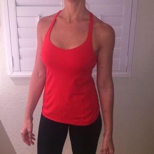 Red lululemon top!